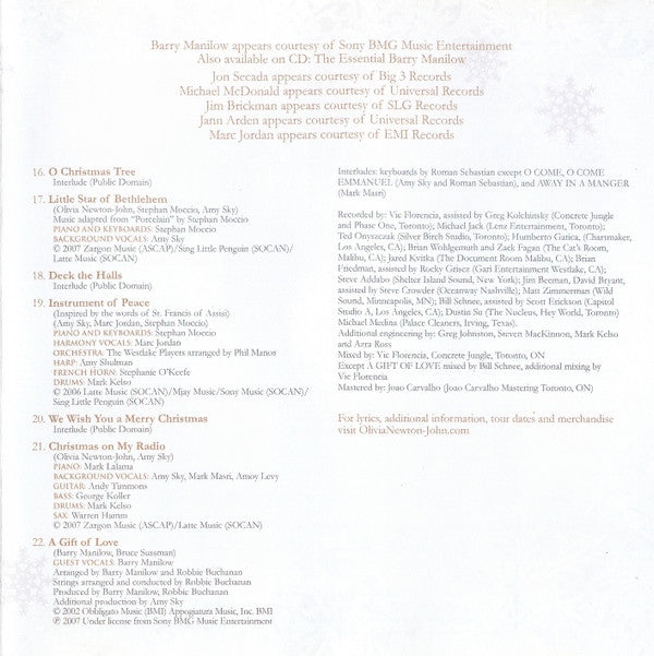 Olivia Newton-John : Christmas Wish (CD, Album)