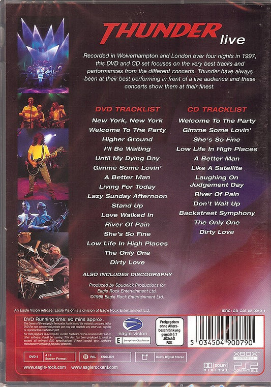 Thunder (3) : Live (DVD-V, PAL + CD, Album)