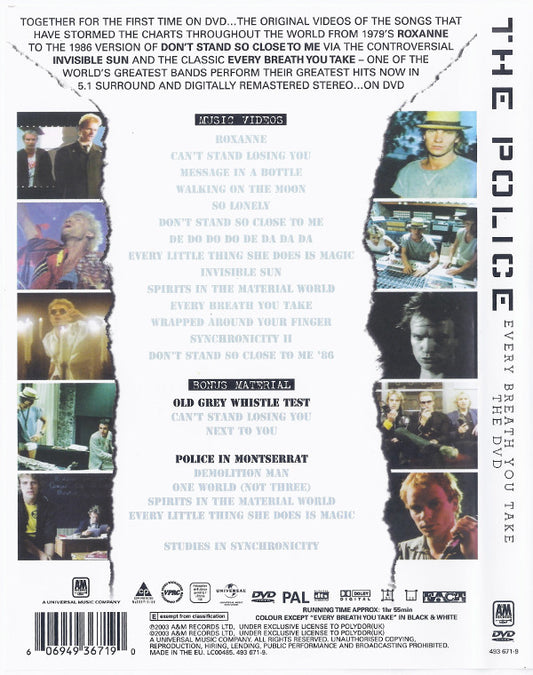 The Police : Every Breath You Take (The DVD) (DVD-V, Comp, Copy Prot., Multichannel, PAL, Dol)