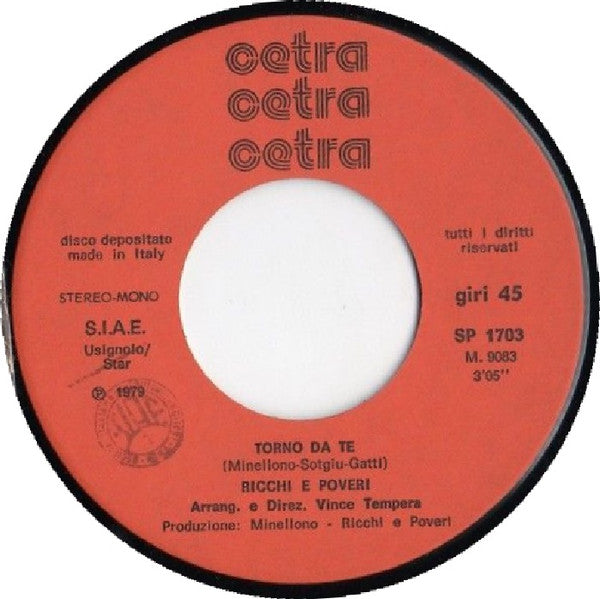 Ricchi E Poveri : Mama (7", Single)