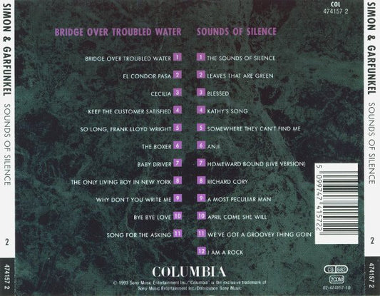 Simon & Garfunkel : Bridge Over Troubled Water / Sounds Of Silence (2xCD, Comp)