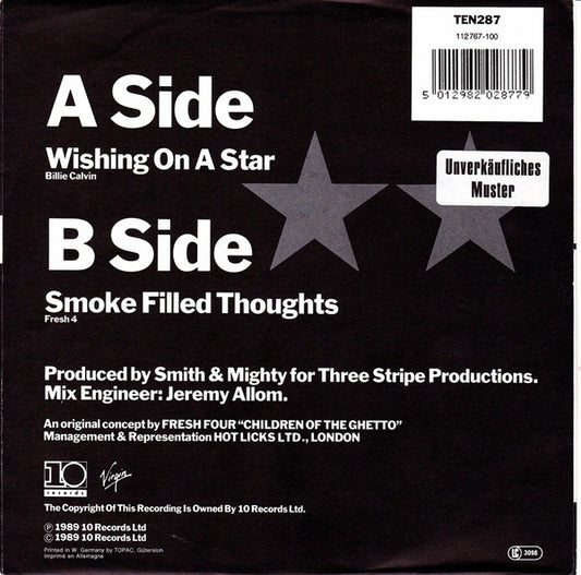 Fresh 4 Featuring Lizz E. : Wishing On A Star (7", Single)