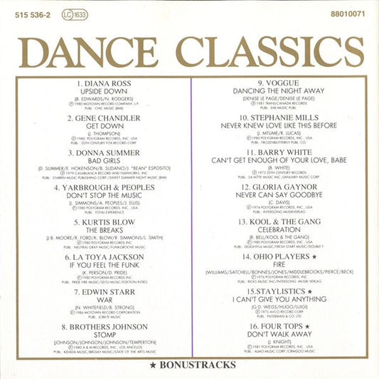 Various : Dance Classics - Volume 6 (CD, Comp)