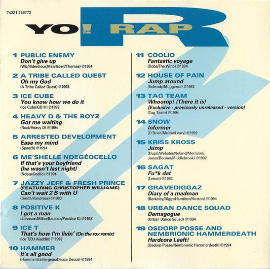 Various : Yo! Rap (CD, Comp)