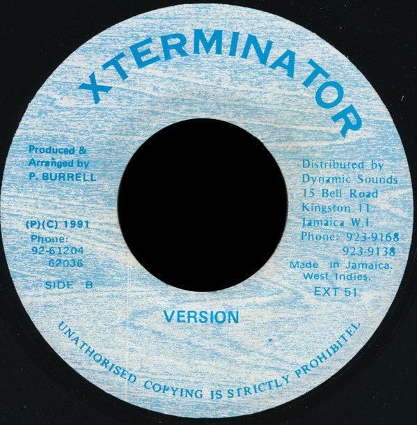 Marcia Griffiths & Tony Rebel : Me Love You Baby (7")