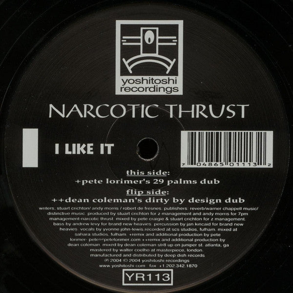 Narcotic Thrust : I Like It (2x12")