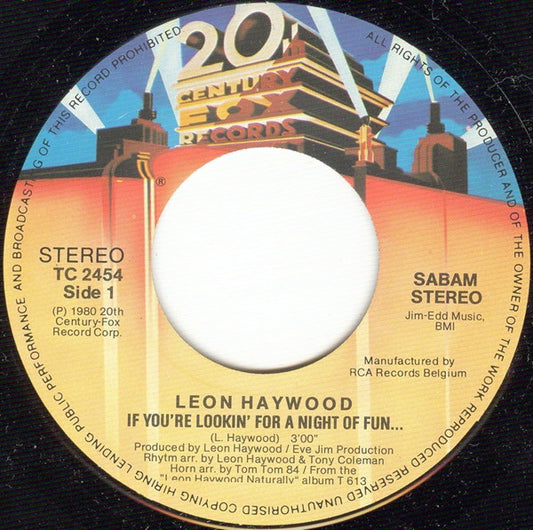 Leon Haywood : If You're Lookin' For A Night Of Fun... (7", Single)