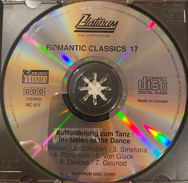 Various : Romantic Classics 17: Aufforderung zum Tanz/Invitation to the Dance (CD, Comp)