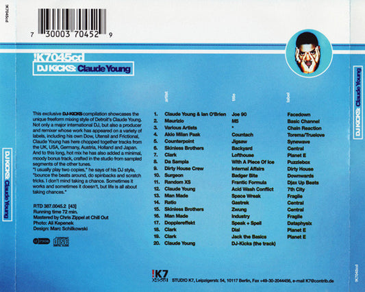 Claude Young : DJ-Kicks (CD, P/Mixed)