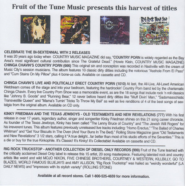 Kinky Friedman Featuring The Texas Jewboys : From One Good American To Another (CD, Album)