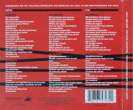 Ana Belén - Víctor Manuel : Una Canción Me Trajo Aquí (CD, Album + DVD-V)