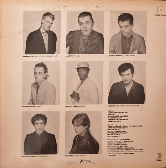 Ian Dury And The Blockheads : Laughter (LP, Album)
