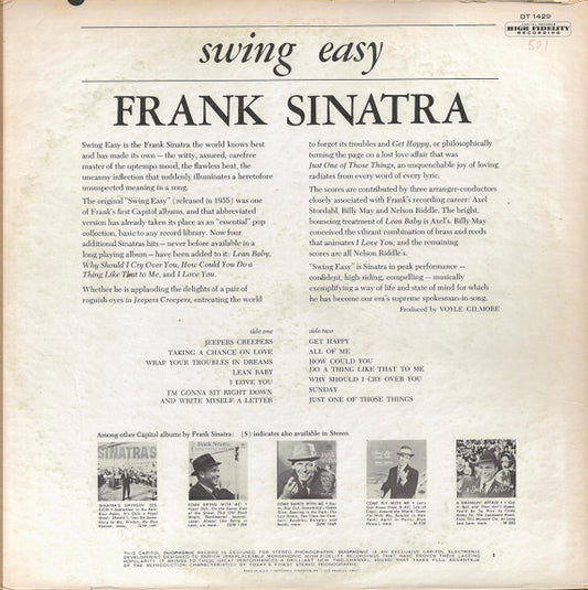 Frank Sinatra : Swing Easy (LP, RE, Rec)