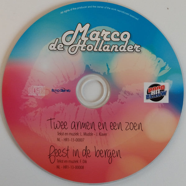 Marco De Hollander : Twee Armen En Een Zoen (CD, Single)