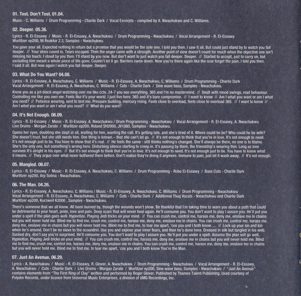 Attica Blues : Test. Don't Test (CD, Album)