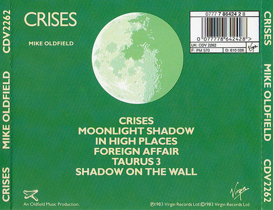 Mike Oldfield : Crises (CD, Album, RE)
