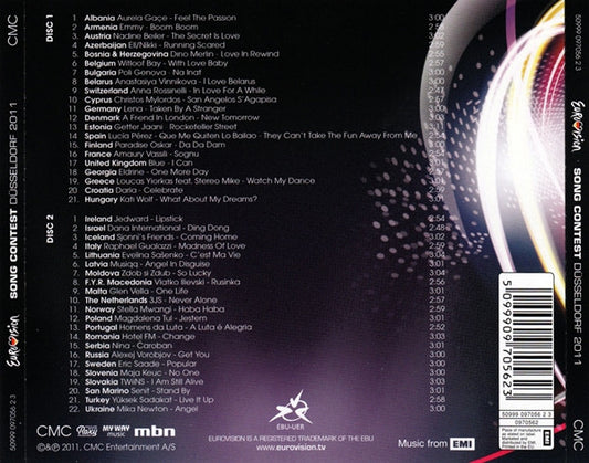 Various : Eurovision Song Contest Düsseldorf 2011 (2xCD, Album, Comp)