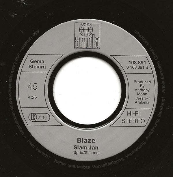 Blaze (4) : Heya Heya (7")
