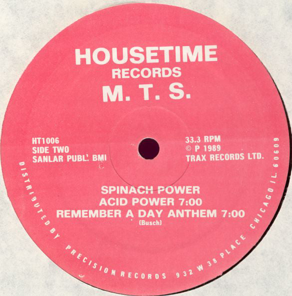 M.T.S. (2) : Spinach Power (12")