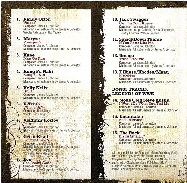 Various : Voices - WWE The Music, Vol. 9 (CD, Album)