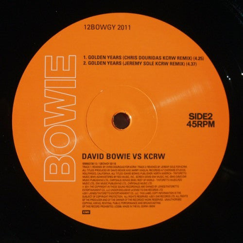 David Bowie Vs KCRW : Golden Years (12", Single)