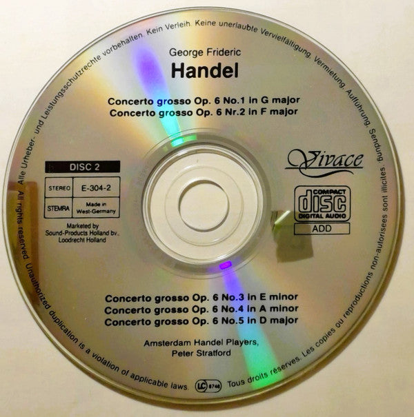 Georg Friedrich Händel : Water Music • Fireworks Music • Concerti Grossi • Organ Concertos (3xCD, Comp)