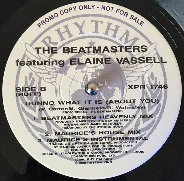 The Beatmasters : Dunno What It Is (About You) (12", Promo)
