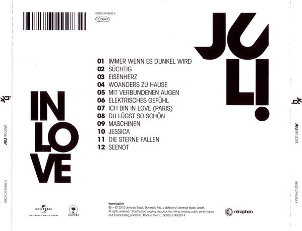 Juli : In Love (CD, Album)