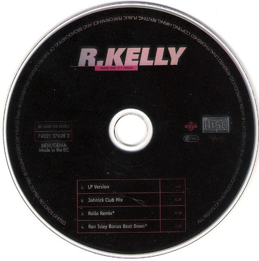 R. Kelly : Thank God It's Friday (CD, Maxi)