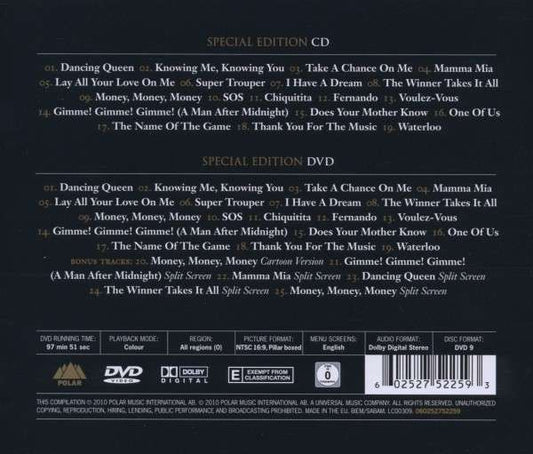 ABBA : Gold (Greatest Hits) (CD, Comp, RE, RM + DVD-V, RE, RM, NTSC + S/Edition)