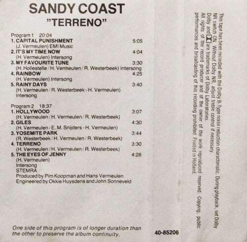 Sandy Coast : Terreno (Cass, Album)