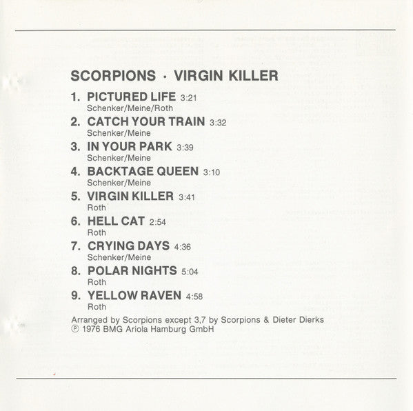 Scorpions : Virgin Killer (CD, Album, RE)