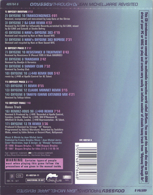 Jean-Michel Jarre : Odyssey Through O₂ (CD, Enh, P/Mixed)