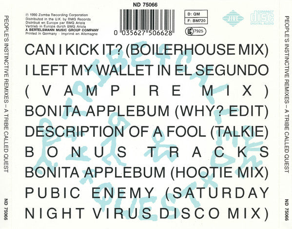 A Tribe Called Quest : People's Instinctive Remixes (CD, Comp)