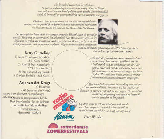 Betty Gutteling, Arie van der Krogt : Als Ik Één Ding Over Kon Doen (CD, EP)
