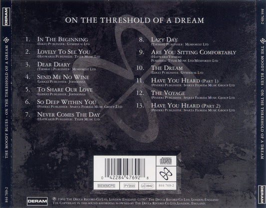 The Moody Blues : On The Threshold Of A Dream (CD, Album, RE, RM)