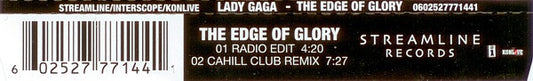 Lady Gaga : The Edge Of Glory (CD, Single)