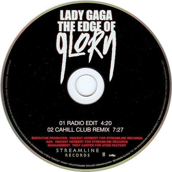 Lady Gaga : The Edge Of Glory (CD, Single)