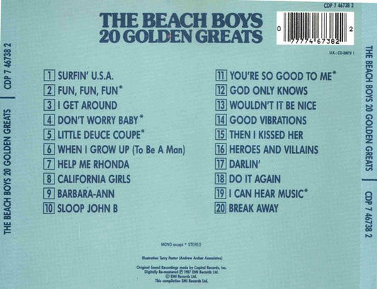 The Beach Boys : 20 Golden Greats (CD, Comp, RM)