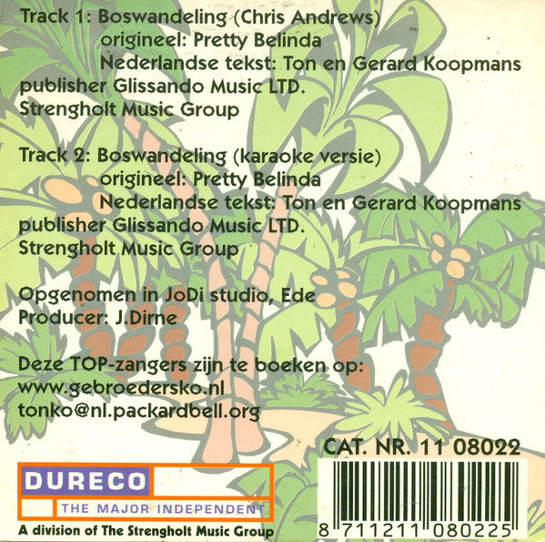 Gebroeders Ko : Boswandeling (CD, Single, Car)