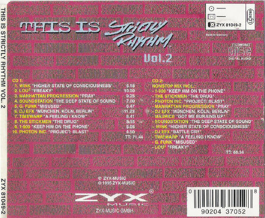 Various : This Is Strictly Rhythm Vol. 2 (CD, Comp + CD, Mixed)