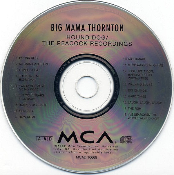 Big Mama Thornton : Hound Dog - The Peacock Recordings (CD, Comp, RM)