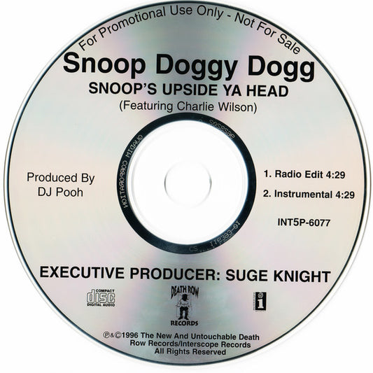 Snoop Dogg Featuring Charlie Wilson : Snoop's Upside Ya Head (CD, Single, Promo)