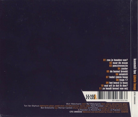 Kommil Foo : IJdele Hoop (CD, Album)