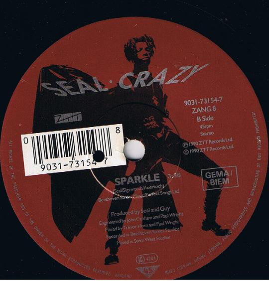 Seal : Crazy (7", Single, Sma)