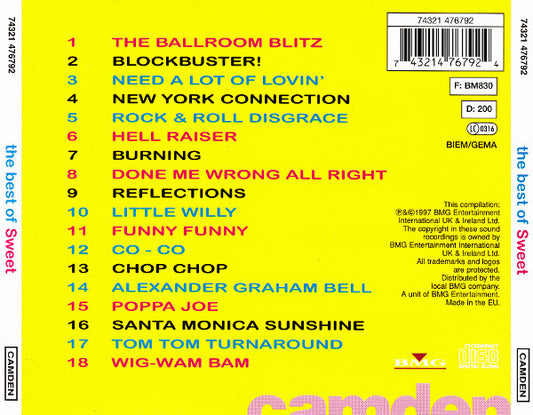 The Sweet : The Best Of Sweet (CD, Comp)