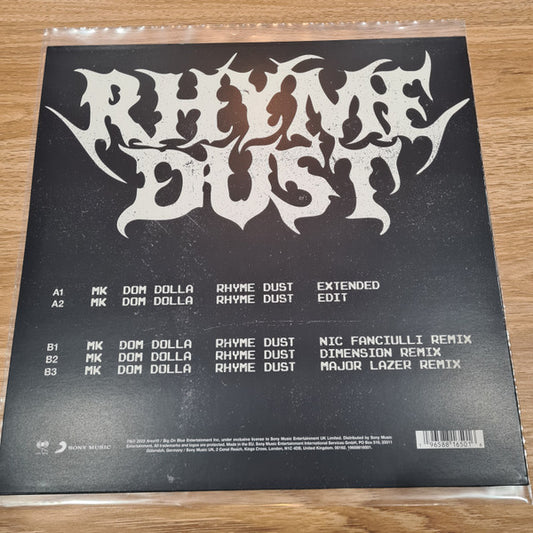 Marc Kinchen & Dom Dolla : Rhyme Dust (12")