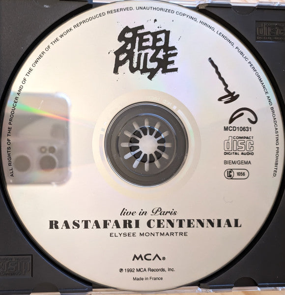 Steel Pulse : Rastafari Centennial - Live In Paris - Elysee Montmartre) (CD, Album, RE, MPO)