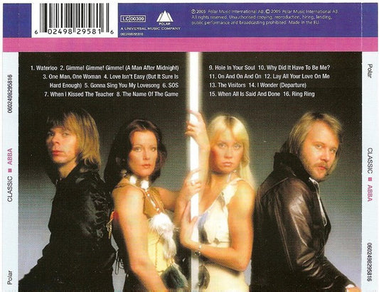 ABBA : Classic ABBA (CD, Comp, RM)