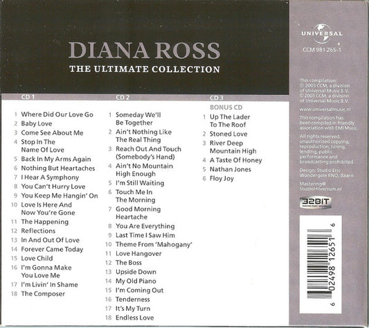 Diana Ross : The Ultimate Collection (3xCD, Comp, RM)